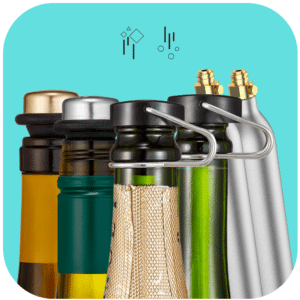 All our wine stoppers & CO2 cylinders.